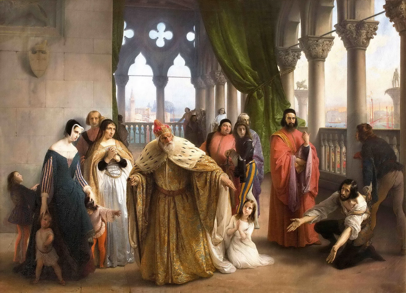L'ultimo abboccamento di Jacopo Foscari - 1835, Gallerie di Piazza Scala (Milan)